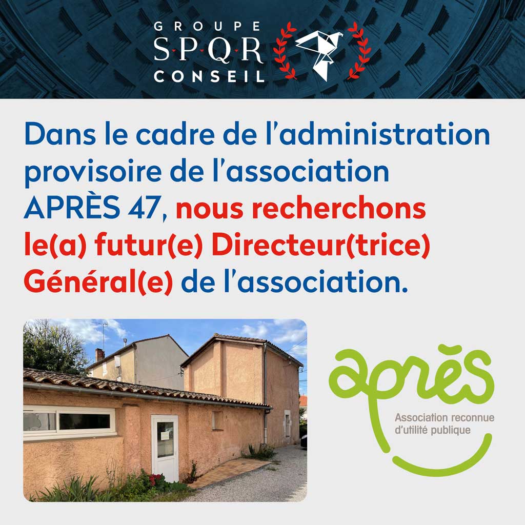 APRES 47 : recrutement du/de la Directeur(trice) Général(e)